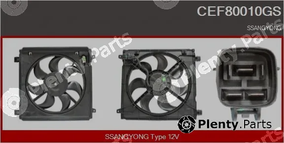 Casco CEF80010GS — Electric Motor, radiator fan