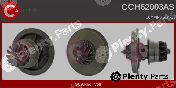 Casco CCH62003AS — Core assembly, turbocharger