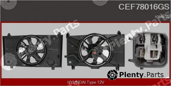Casco CEF78016GS — Electric Motor, radiator fan