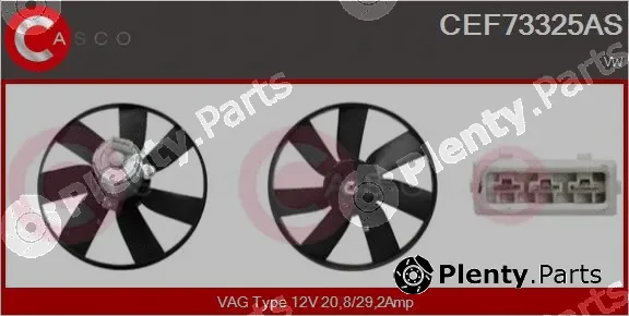 Casco CEF73325AS — Fan, engine cooling