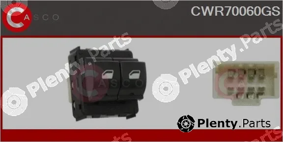 Casco CWR70060GS — Switch, window regulator