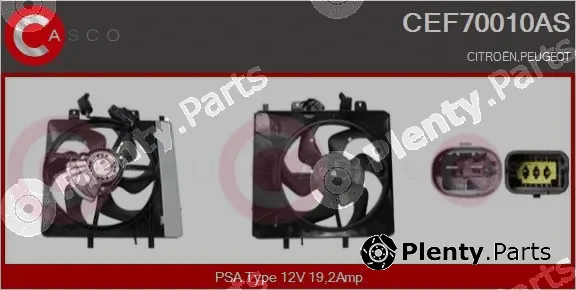 Casco CEF70010AS — Electric Motor, radiator fan