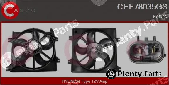 Casco CEF78035GS — Electric Motor, radiator fan
