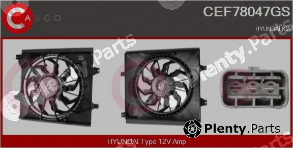 Casco CEF78047GS — Electric Motor, radiator fan