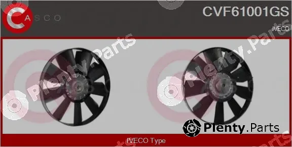 Casco CVF61001GS — Clutch, radiator fan