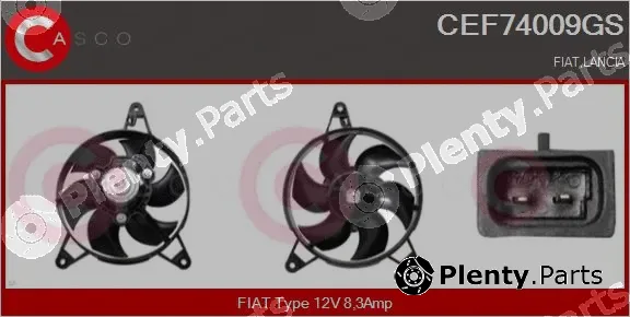 Casco CEF74009GS — Electric Motor, radiator fan