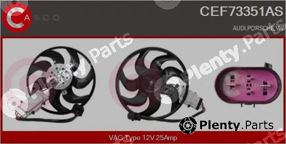 Casco CEF73351AS — Fan, engine cooling