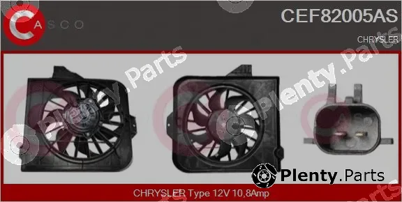 Casco CEF82005AS — Electric Motor, radiator fan