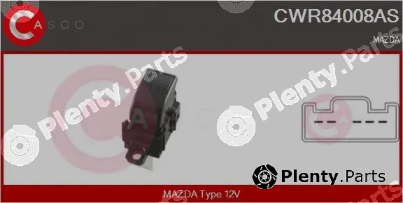 Casco CWR84008AS — Switch, window regulator