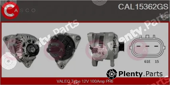 Casco CAL15362GS — Alternator