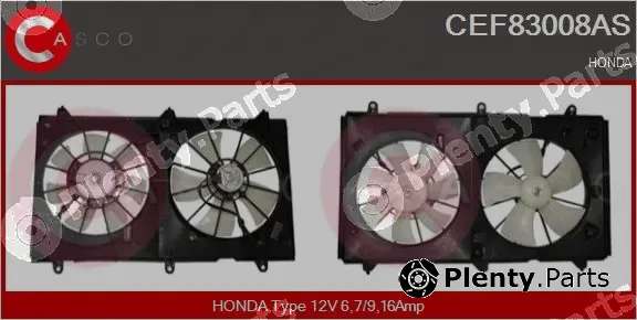 Casco CEF83008AS — Electric Motor, radiator fan