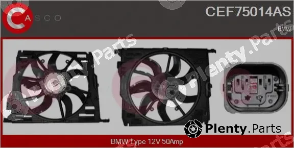 Casco CEF75014AS — Electric Motor, radiator fan