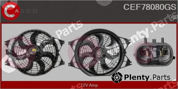 Casco CEF78080GS — Electric Motor, radiator fan