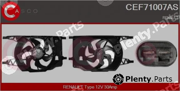 Casco CEF71007AS — Electric Motor, radiator fan