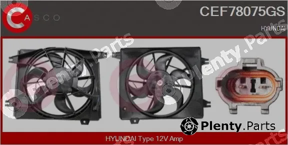 Casco CEF78075GS — Electric Motor, radiator fan