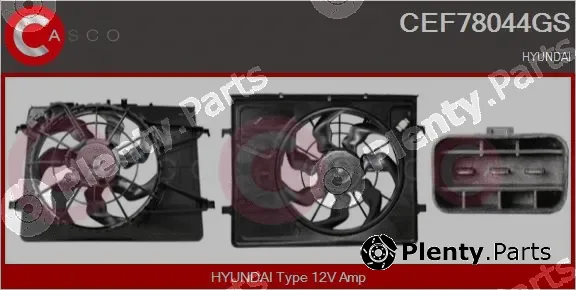 Casco CEF78044GS — Electric Motor, radiator fan