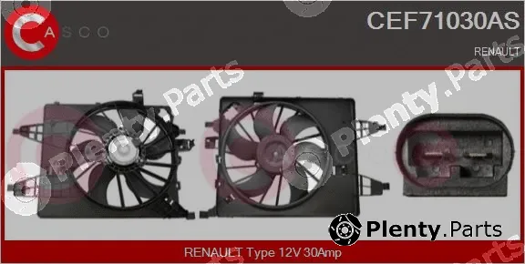 Casco CEF71030AS — Electric Motor, radiator fan