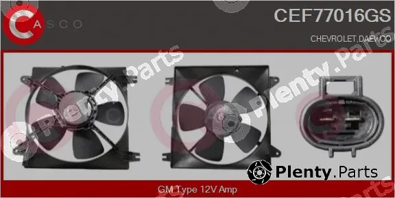 Casco CEF77016GS — Electric Motor, radiator fan