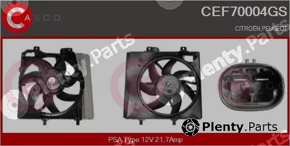 Casco CEF70004GS — Electric Motor, radiator fan
