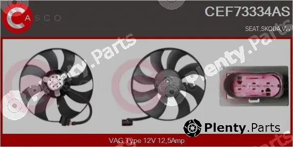 Casco CEF73334AS — Fan, engine cooling