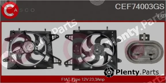 Casco CEF74003GS — Electric Motor, radiator fan