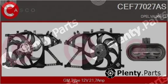 Casco CEF77027AS — Electric Motor, radiator fan