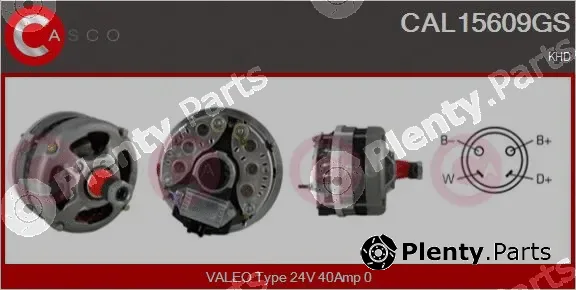 Casco CAL15609GS — Alternator