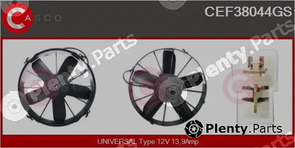 Casco CEF38044GS — Electric Motor, radiator fan