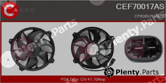 Casco CEF70017AS — Electric Motor, radiator fan