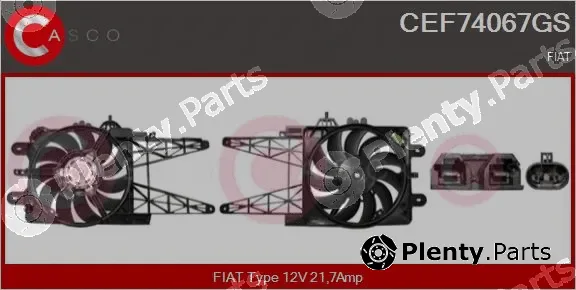 Casco CEF74067GS — Electric Motor, radiator fan