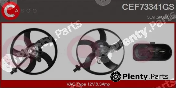 Casco CEF73341GS — Fan, engine cooling