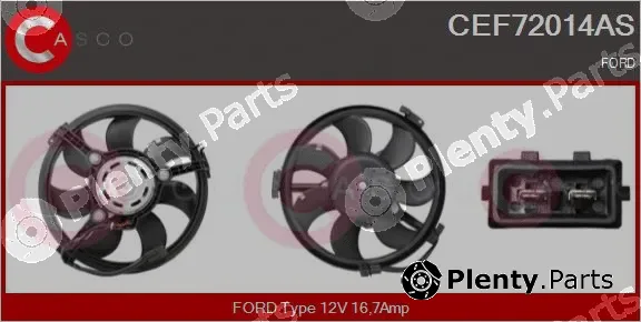 Casco CEF72014AS — Electric Motor, radiator fan