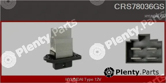 Casco CRS78036GS — Resistor, interior blower