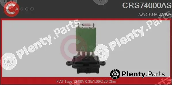 Casco CRS74000AS — Resistor, interior blower