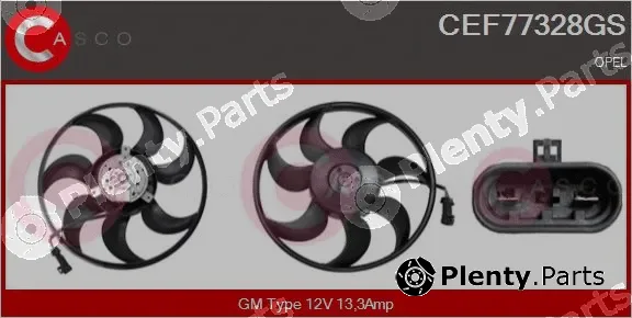 Casco CEF77328GS — Fan, engine cooling