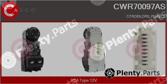 Casco CWR70097AS — Switch, window regulator