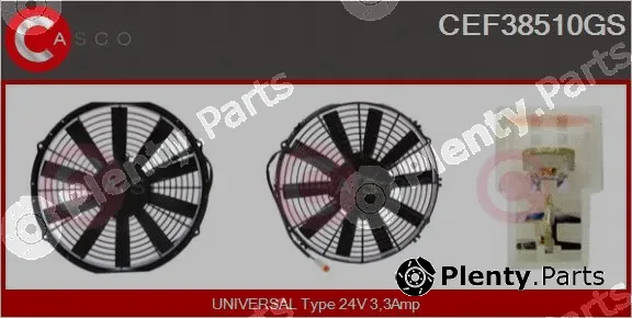 Casco CEF38510GS — Electric Motor, radiator fan