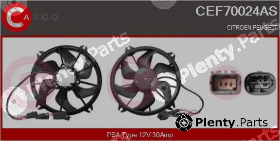 Casco CEF70024AS — Electric Motor, radiator fan