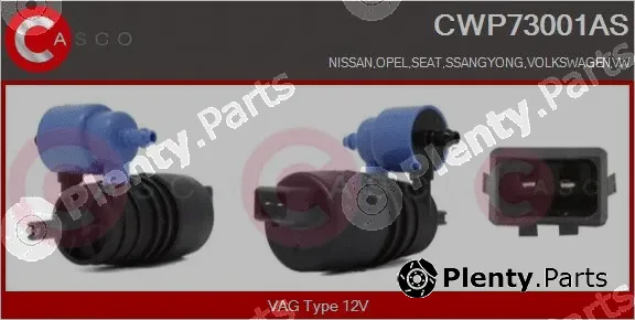 Casco CWP73001AS — Washer Fluid Pump, window cleaning