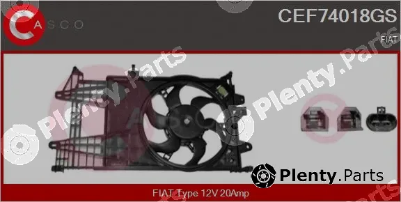 Casco CEF74018GS — Electric Motor, radiator fan