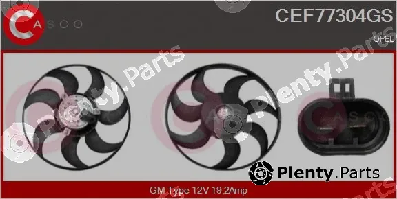 Casco CEF77304GS — Fan, engine cooling