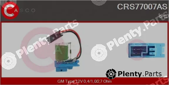 Casco CRS77007AS — Resistor, interior blower