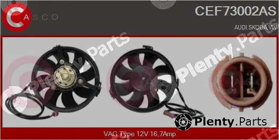Casco CEF73002AS — Electric Motor, radiator fan