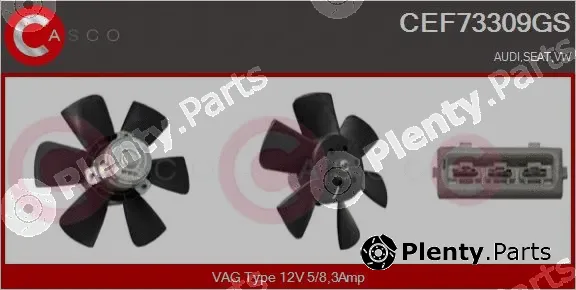 Casco CEF73309GS — Fan, engine cooling