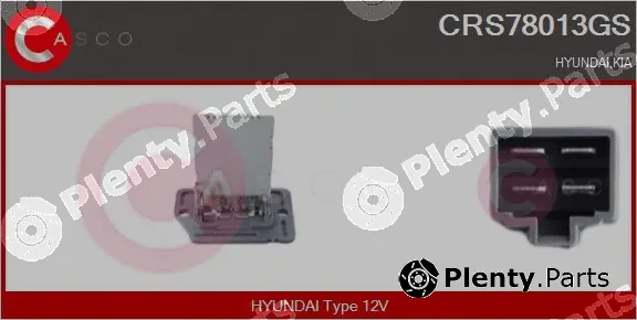 Casco CRS78013GS — Resistor, interior blower