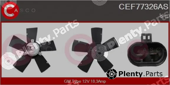Casco CEF77326AS — Fan, engine cooling
