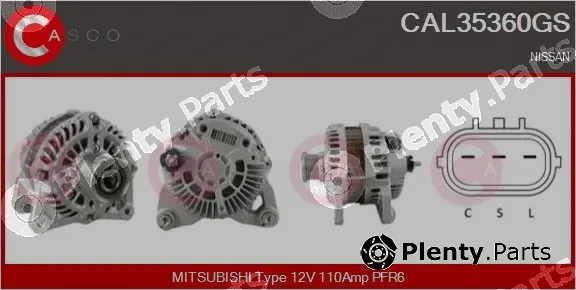 Casco CAL35360GS — Alternator