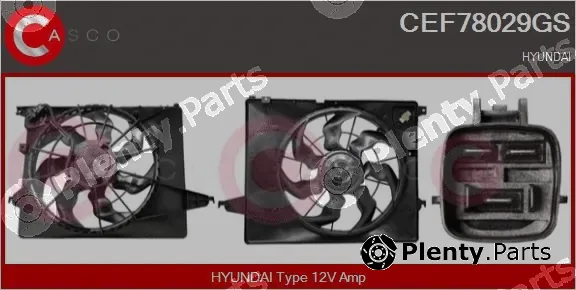 Casco CEF78029GS — Electric Motor, radiator fan