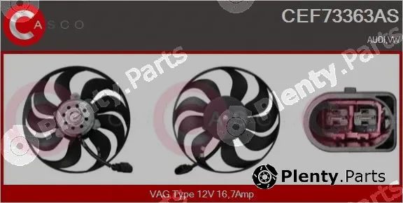 Casco CEF73363AS — Fan, engine cooling