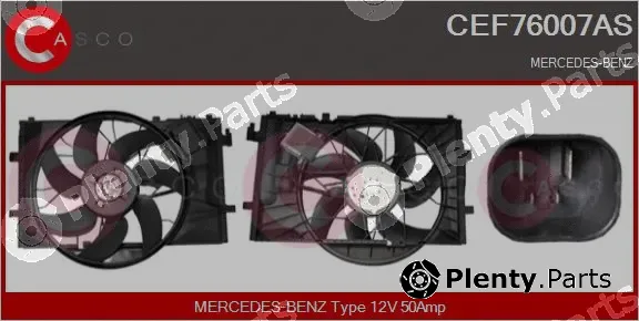 Casco CEF76007AS — Electric Motor, radiator fan